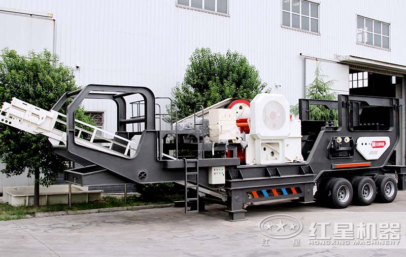 輪胎式流動粉石子機(jī)